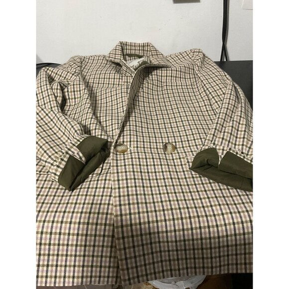 MADEWELL Dorset Oversized Double Breasted Plaid Blazer Preppy Clueless XS - Picture 8 of 14